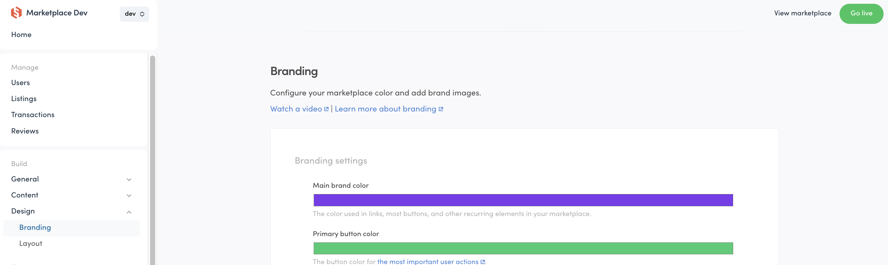 Assets in dev environment